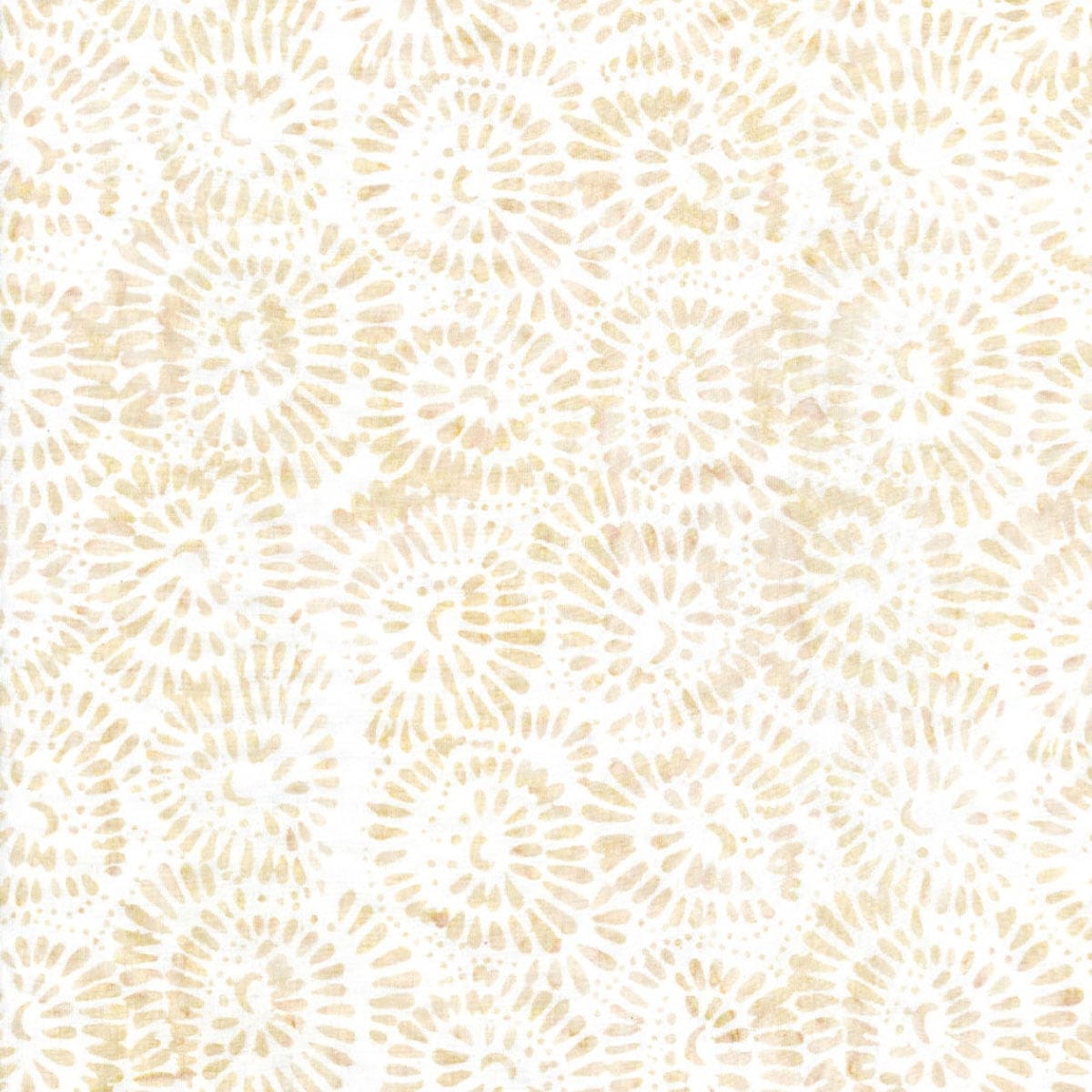 Tonga USA Bead Flowers Antique Cream Timeless Treasures Cotton Batik Fabric TT-TONGA-B6302-ANTIQUE