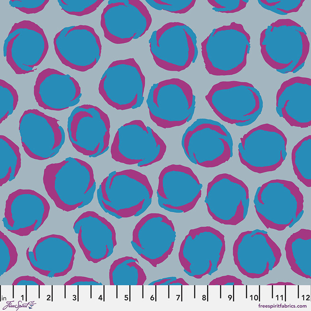 Twist Grey Brandon Mably August 2025 Kaffe Fassett Collective Free Spirit Cotton Fabric FS-PWBM102.GREY