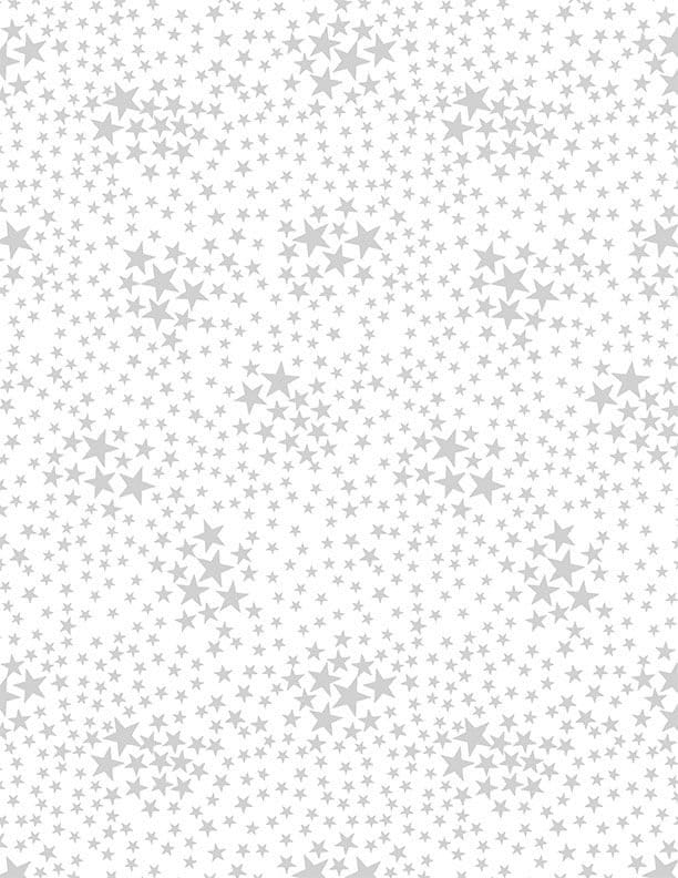 Basics Whiteout Tiny Patriotic Stars White Timeless Treasures Cotton Quilting Fabric TT-HUE-C7998-WHITE