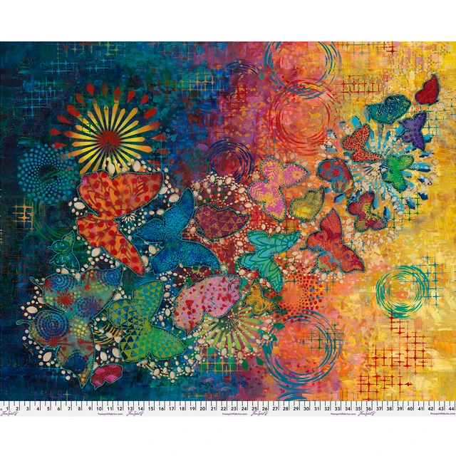 Wings of Wonder Butterfly Panel 36" Sue Penn Free Spirit Cotton Fabric FS-PWSP116.PANEL