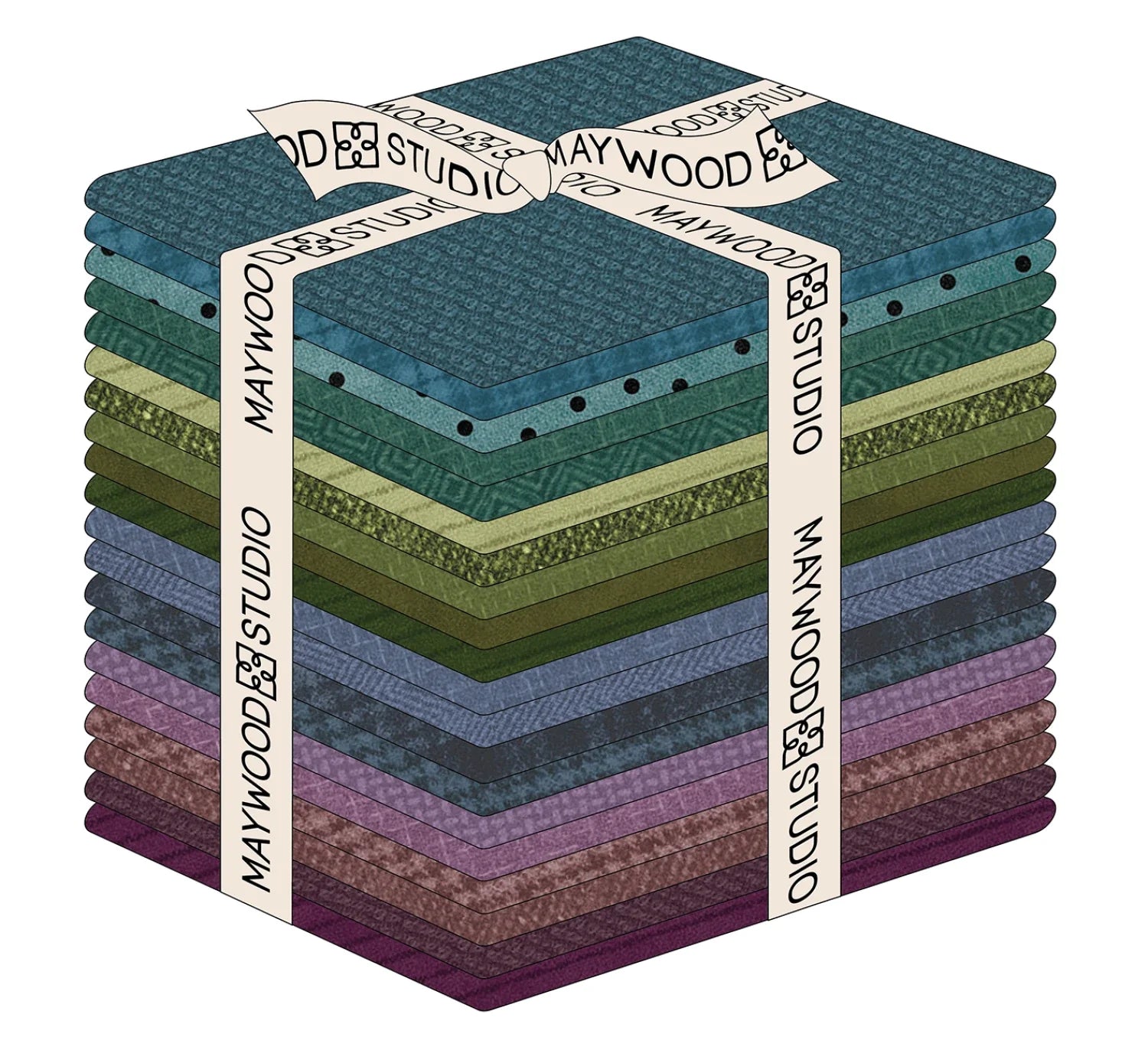 Woolies FLANNEL Gemstone Fat Quarter Bundle 18"x21" 20pcs Bonnie Sullivan Maywood Studio Cotton Flannel Fabric MS-FQ-MASWOF-GEMS