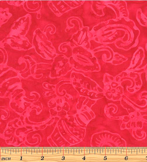 Bali Petal Play 9165-10 Motifs Red - Fat Quarter