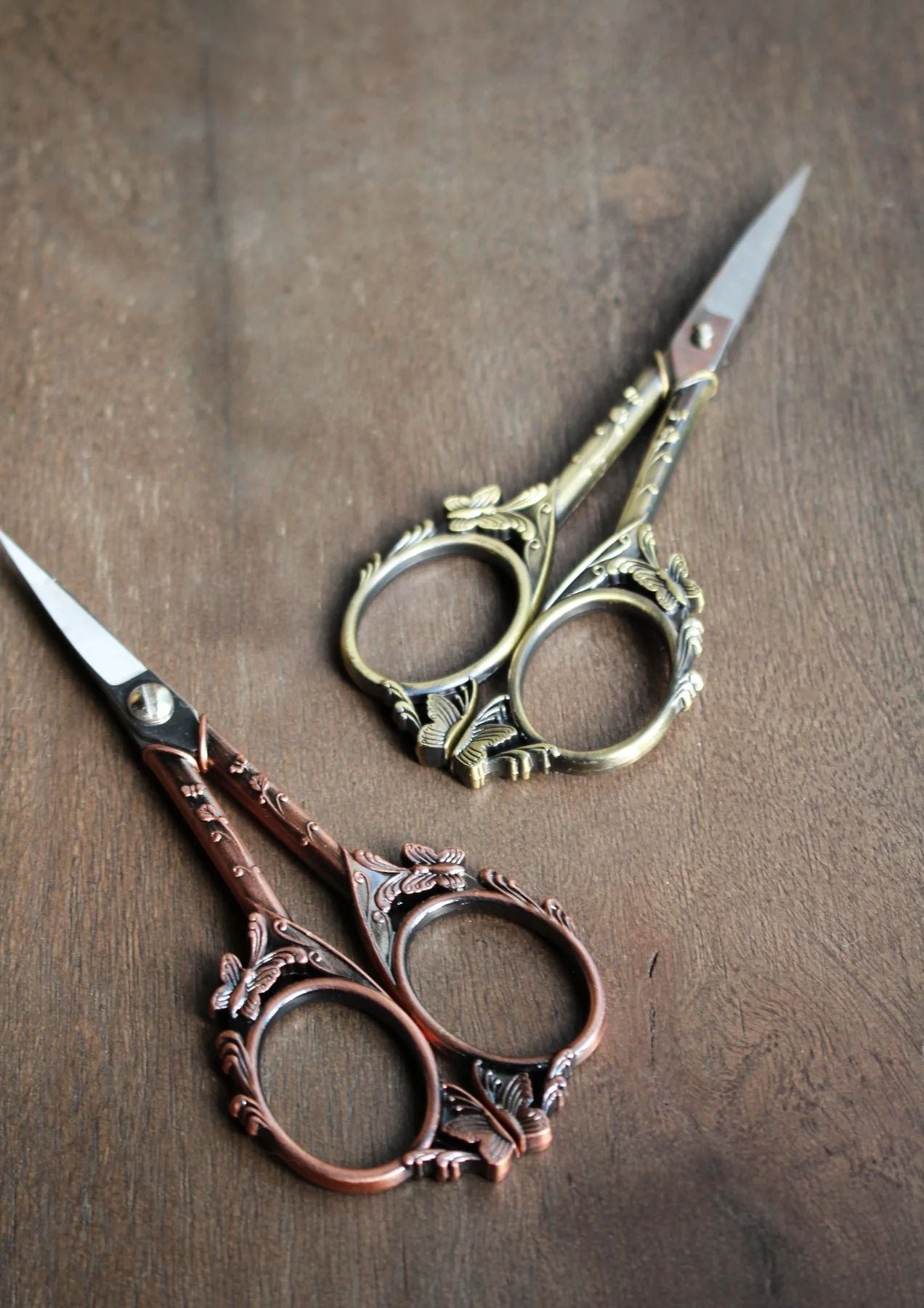 Butterfly Scissors in Antique Finish
