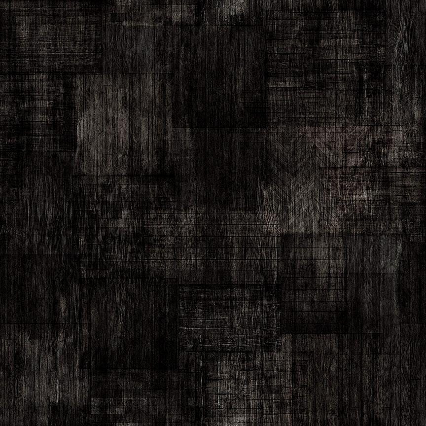 Into The Woods Texture Blender 30840 Black J - by QT Fabrics - Lines Shabby Rustic - Quilting Cotton Fabric