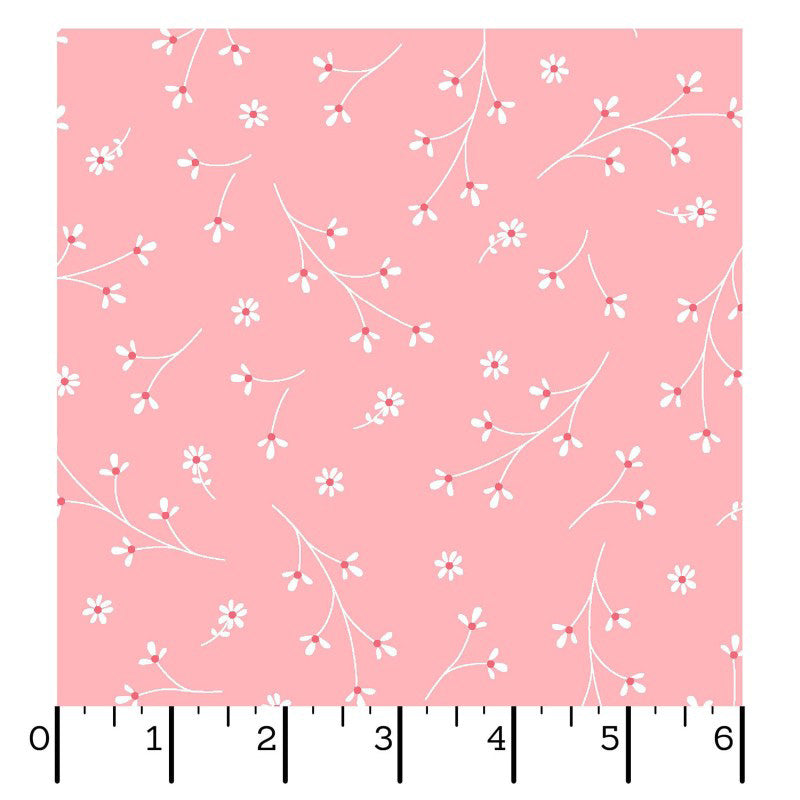 Kimberbell Basics Flannel MASF8260-P2 Pretty Petals Pink