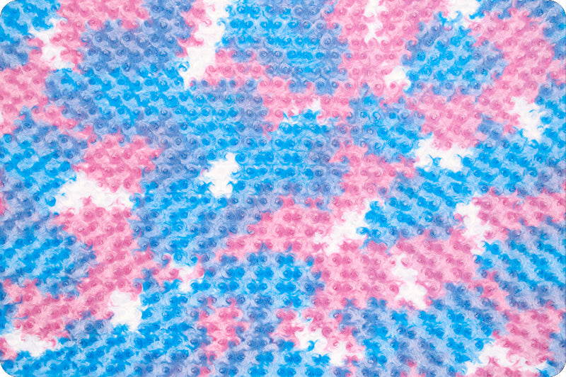 Luxe Cuddle Minky Rainbow Rose Cotton Candy 60" lcrrcottoncandy