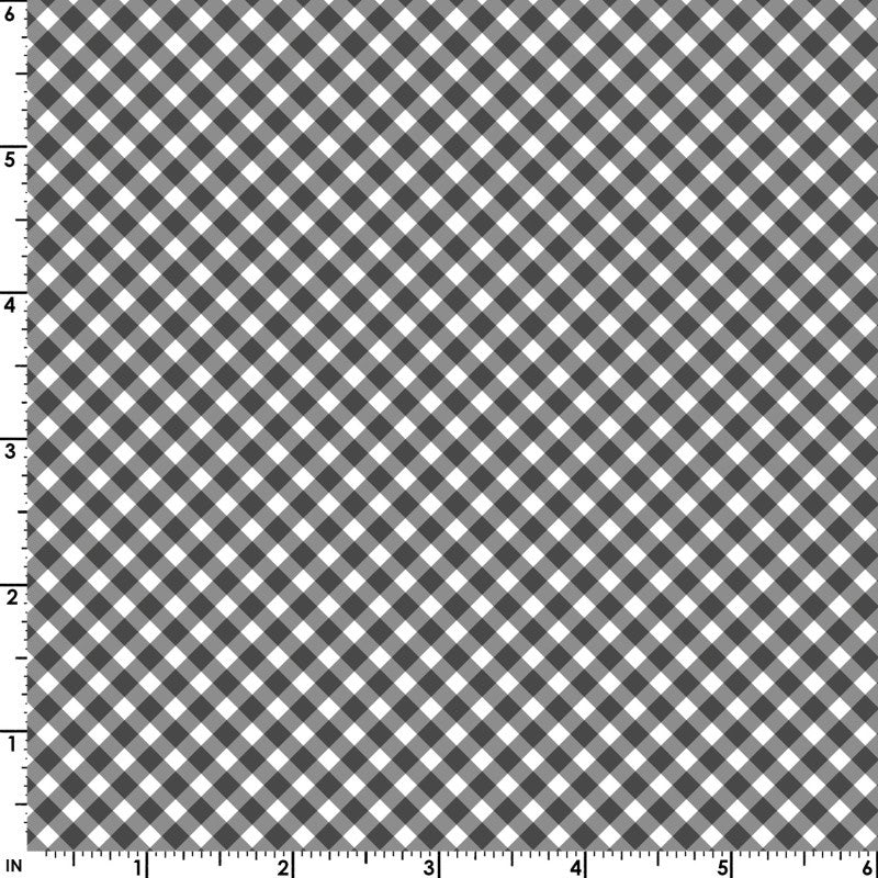 Playtime Flannel MASF10691-J Black Bias Gingham