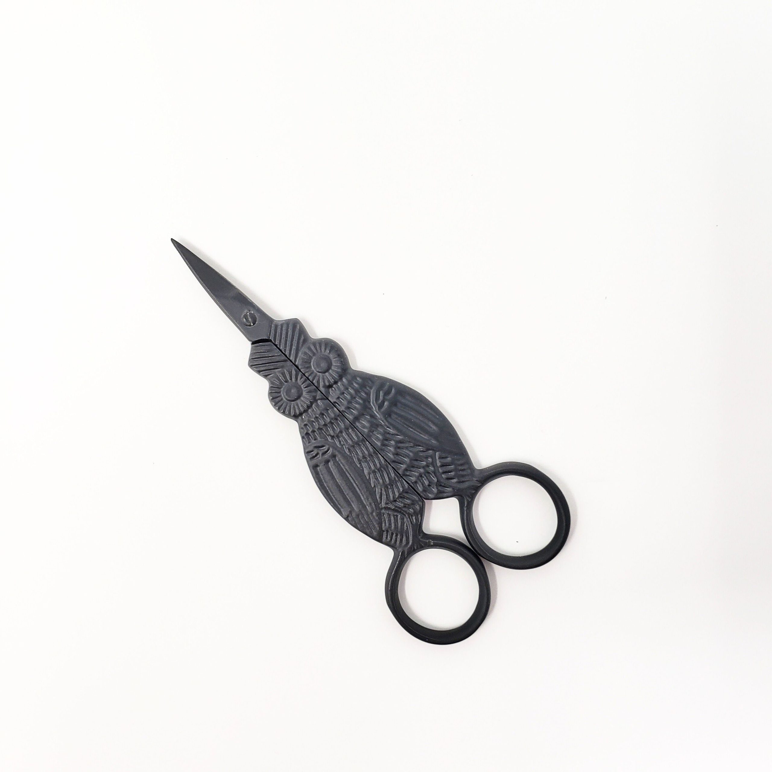 Primitive Owl Embroidery Scissors - 3.875 Inch