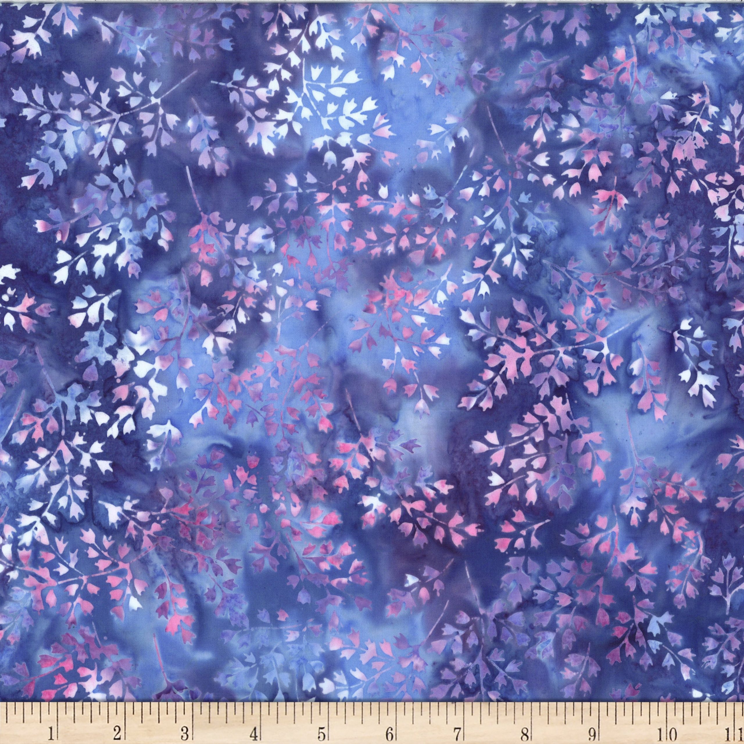 Wisteria Blooms Batik X2619-276 Sea Urchin